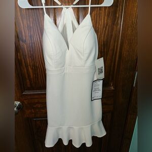 Macy's White Sleeveless Dress